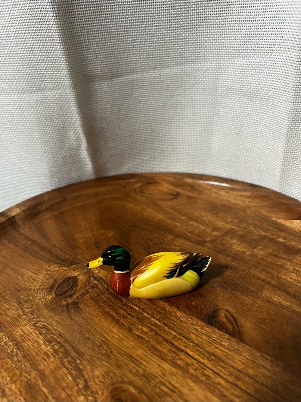 ANRI Italy Wildlife Collection Mallard Duck Hand-Painted Mini VTG